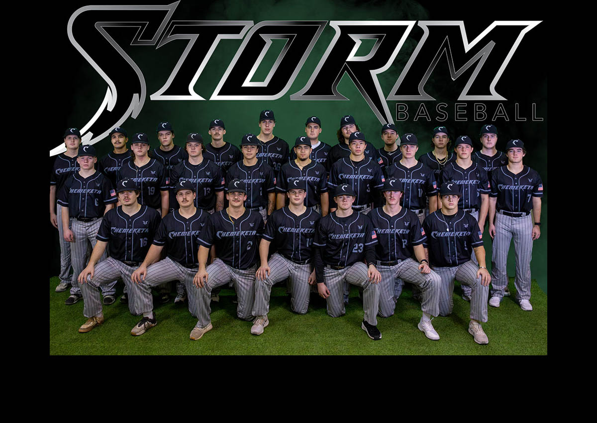 Team picture of the 2025 Chemeketa Storm baseball team
